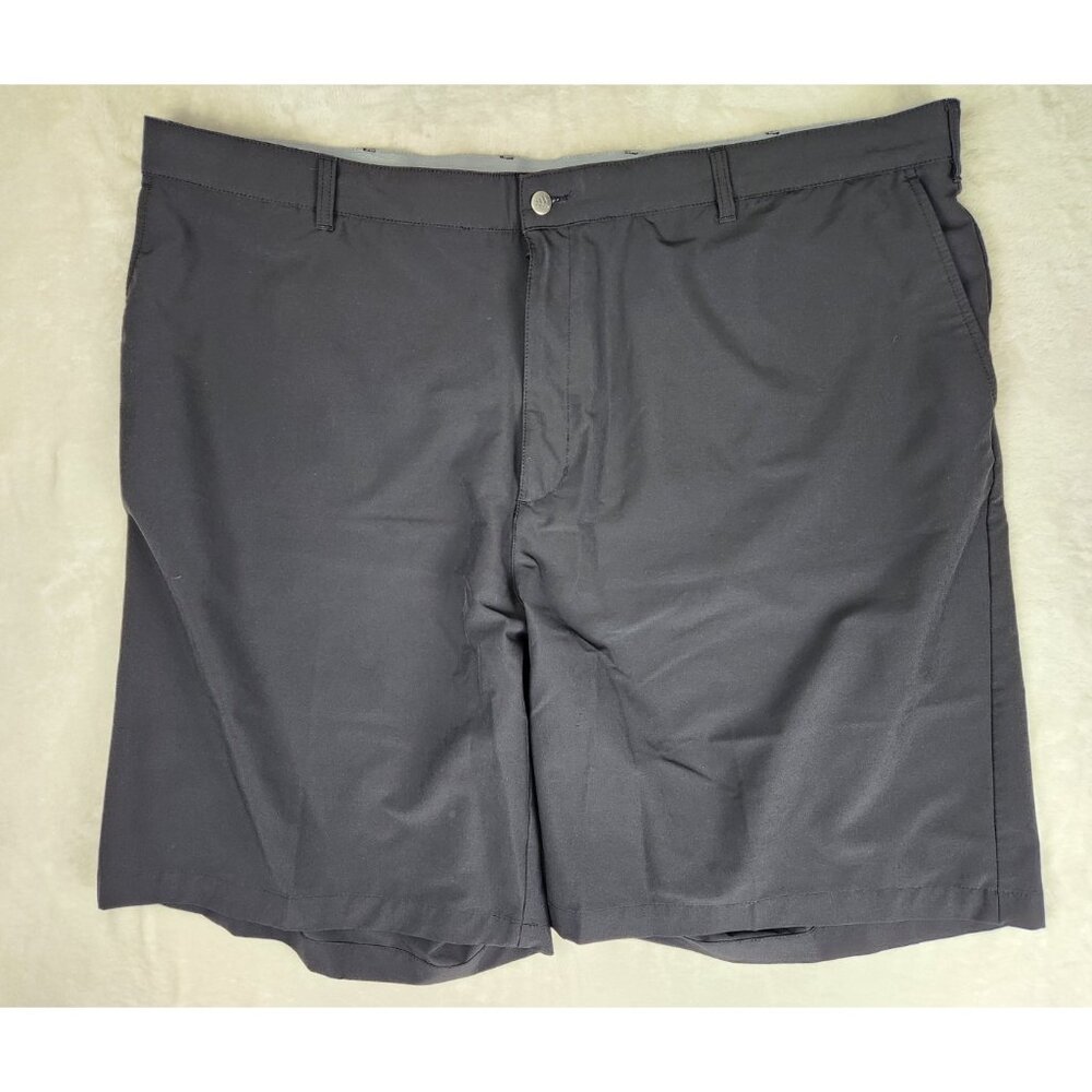 Adidas Golf Shorts Mens 52 Black Climalite Performance Chino 9.5" Inseam